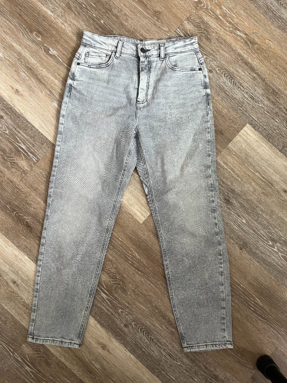 Light Gray Slim Fit High Waist Straight Leg Bootcut Jeans W29